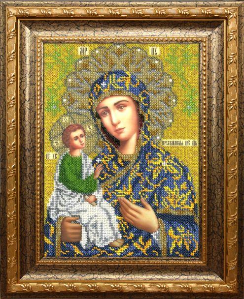 Икона Божией Матери Иерусалимская для вышивки бисером L-151