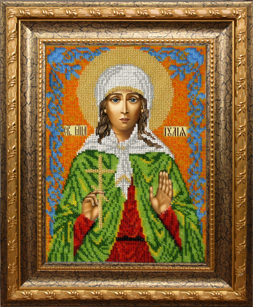 Вышивка бисером: Икона Святая Юлия