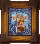 Вышивание бисером "Страстная" икона Божией Матери